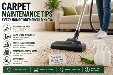 Carpet Maintenance Tips Every Homeowner Should Know